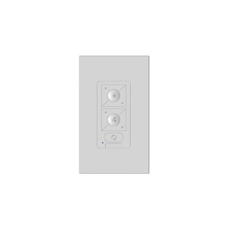 MODERN FORMS 6-Speed RF Ceiling Fan Wall Control with Single Pole Wallplate in White for Modern Forms Smart Fans F-WC